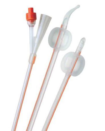 Cathéter de Foley en silicone Coloplast Folysil droit 41 cm 14FR 15 ml - 5 par boîte