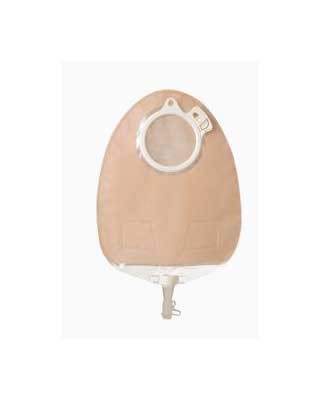 Coloplast Sensura Click Urostomy Pouch - 10 per box, 40MM (1 9/16") / GREEN, TRANSPARENT - MIDI 24CM (9 1/4")