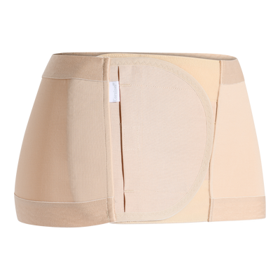 Corsinel Hernia Maximum Support Compression Belt -8inch - Xlarge - Tan - 0