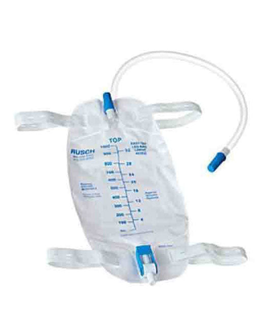 Kit de sac de jambe Rusch avec sangles et tube de 18" 500 ml - 1 de chaque