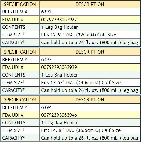 Urocare Fabric Leg Bag Holder Lower Large - 1 Each
