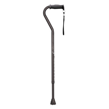 Canne en aluminium Airgo Comfort Plus avec poignée déportée anthracite - 1 unité
