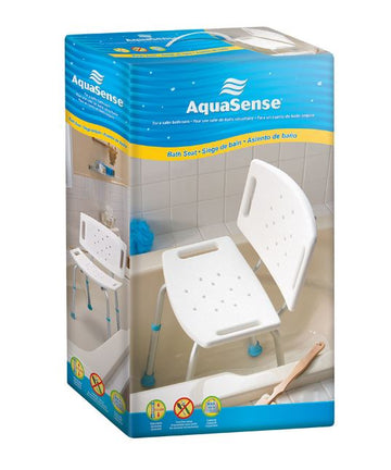 Aquasense Banc de baignoire rectangulaire avec dossier - 1 unité - 0