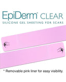 Biodermis Epi-Derm Silicone Gel Long Strip 1.4"x11.5" - Clear Gel (1 Pair per Package)-1