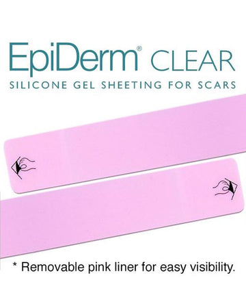 Biodermis Epi-Derm Bande longue de gel de silicone 3,5 cm x 29 cm - Gel transparent (5 paires par paquet)