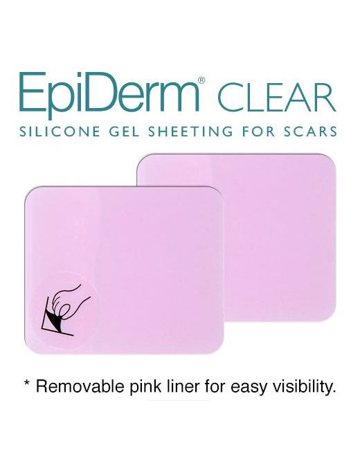 Biodermis Epi-Derm Silicone Gel Patch 2"x2.5" - Clear Gel (5 Pair per Package)