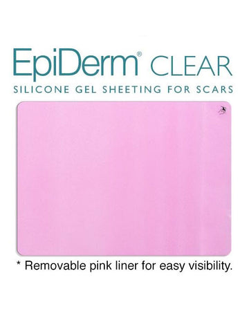 Biodermis Epi-Derm Feuille de gel de silicone standard 11,9 cm x 14,5 cm - Gel transparent - 1 feuille par emballage