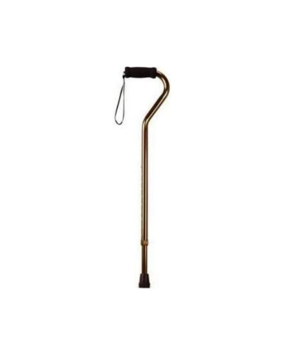 Cane Aluminum Adjustable Offset Handle Bronze - 1 each