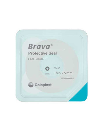 Coloplast Brava Anneaux Protecteurs Adhésifs - 10 par boîte, 18MM/48MM X 2.5MM