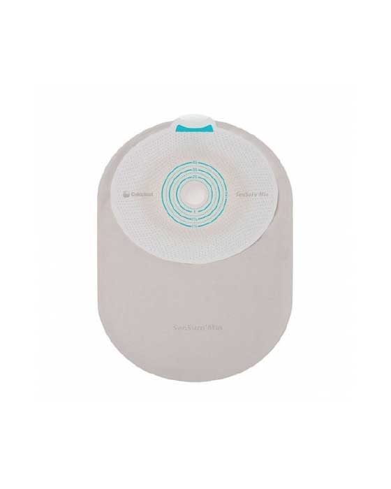 Coloplast SenSura Mio 1-Piece Closed Pouch Non-Convex - 30 per box, 35MM (1 3/8"), OPAQUE WITH INSPECTION WINDOW - MIDI 18CM (7")