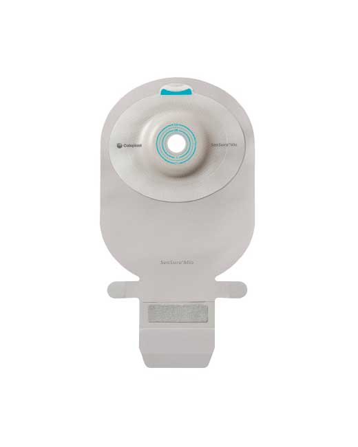 Coloplast SenSura Mio 1-Piece Drainable Pouch Convex Light - 10 per box, 15-33MM (5/8"-1 1/4"), OPAQUE WITH INSPECTION WINDOW - MAXI 11" (28CM)