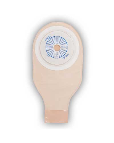 Convatec ActiveLife 1-Piece Drainable Opaque Pouch with Flat Stomahesive Skin Barrier, 19MM (¾") , 25.4CM (10") - (20/BOX)