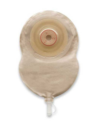 Poche d'urostomie monobloc Convatec Esteem Plus, barrière cutanée hydrocolloïde convexe flexible, opaque avec panneau confort double face 10MM-25MM (3/8” - 1”) - 10 par boîte