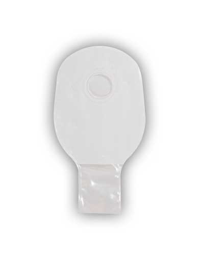 Convatec Little Ones Standard Drainable Pouch - 10 per box, GREEN, TRANSPARENT (1 SIDED COMFORT PANEL) - 15.2CM (6")