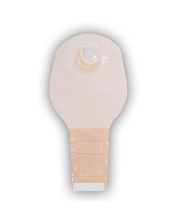 Poche vidable 2 pièces Convatec Natura avec fermeture à pince, sans filtre, panneau confort opaque double face, ROUGE - 57 MM (2¼"), 30,5 CM (12") - 10 par boîte