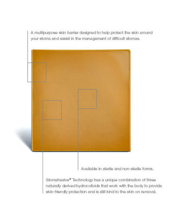 Convatec Stomahesive, Protecteur cutané, 10 cm x 10 cm (4" x 4") - 0