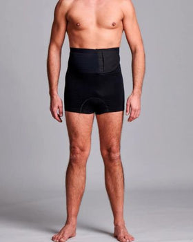 CUI Unisex Anti Roll Mesh Ostomy Hernia Support Belt - 15cm/6inch - 1 each, 15 CM / 6 INCH, MEDIUM - BLACK - NO OPENING