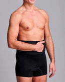 CUI Unisex Anti Roll Mesh Ostomy Hernia Support Belt - 15cm/6inch - 1 each, 15 CM / 6 INCH, XXLARGE - BLACK - NO OPENING-2