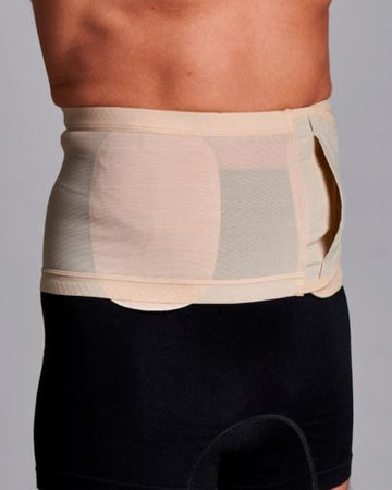 Ceinture de support hernie/stomie unisexe anti-roulement en maille CUI - 20cm/8inch - 1 pièce, 20 CM / 8 POUCES, TTRGRANDE - BEIGE - SANS OUVERTURE - 0