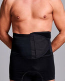 CUI Unisex Anti Roll Mesh Ostomy Hernia Support Belt - 20cm/8inch - 1 each, 20 CM / 8 INCH, LARGE - BLACK - NO OPENING-1