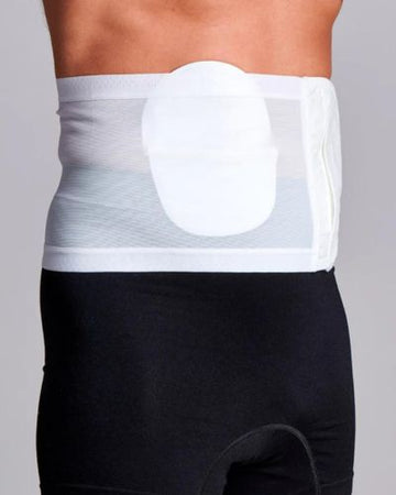 CUI Ceinture de Soutien Unisexe Anti-Roulement en Maille pour Hernie Stomiale - 20 cm/8 pouces - 1 unité, 20 CM / 8 POUCES, PETIT - BLANC - SANS OUVERTURE - 0
