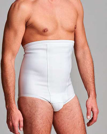 CUI Boxer gainant taille haute pour hernie, homme - 1 unité, T.XL, BLANC - 0