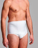 CUI Mens Hernia Low Waist Support Girdle Brief - 1 each, XSMALL, WHITE-2