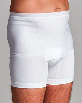 CUI Mens Hernia Low Waist Support Girdle With Legs - 1 each, MEDIUM, WHITE - 0