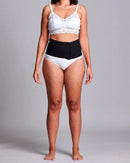 CUI Unisex Anti Roll Wraparound Ostomy Hernia Support Belt - 16cm/6inch - 1 each, 16 CM / 6 INCH, XLARGE - BLACK - NO OPENING-1