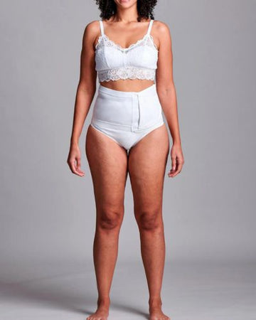Ceinture de soutien anti-roulis CUI unisexe pour hernie stomie - 20cm/8inch - 1 pièce, 20 CM / 8 POUCES, TRÈS GRANDE - BLANC - SANS OUVERTURE - 0