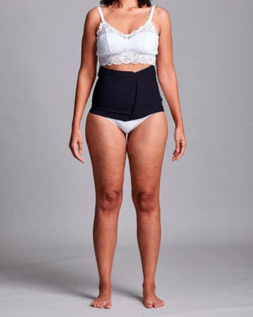 Ceinture de soutien unisexe anti-enroulement enveloppante pour stomie et hernie CUI - 26cm/10inch - 1 unité, 26 CM / 10 INCH, TRES GRANDE TAILLE - BEIGE - SANS OUVERTURE
