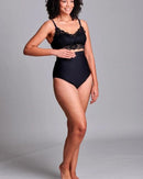 CUI Womens Hernia High Waist Support Girdle Brief - 1 each, XLARGE, BLACK - HIGH-2