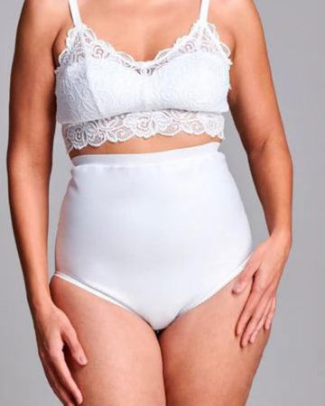 CUI Culotte gaine de soutien taille haute hernie pour femme - 1 unité, PETIT, BLANC - ÉLEVÉ