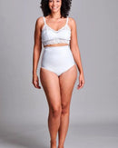 CUI Womens Hernia High Waist Support Girdle Brief - 1 each, LARGE, WHITE - HIGH-2