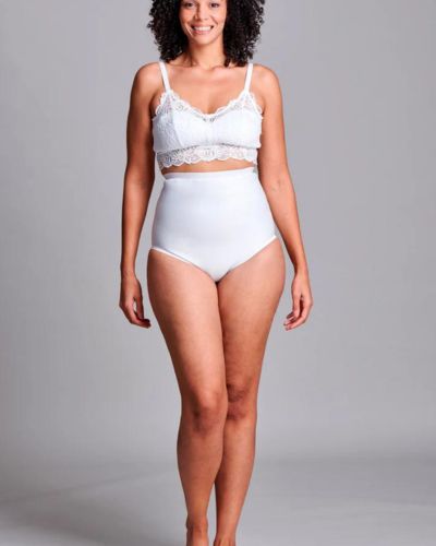 CUI Womens Hernia High Waist Support Girdle Brief - 1 each, XLARGE, WHITE - HIGH