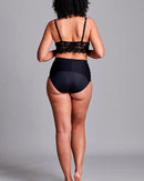 CUI Womens Hernia Low Waist Support Girdle Brief - 1 each, LARGE, BLACK - LOW-2