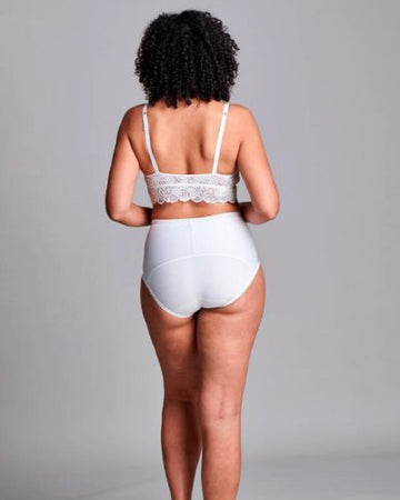CUI Gaine culotte taille basse pour hernie femme - 1 pièce, PETIT, BLANC - BAS - 0