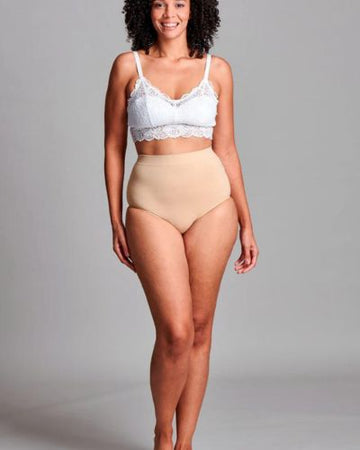 CUI Femme Culotte de maintien sans couture pour stomie - 1 unité, T.XL/T.XXL, BEIGE