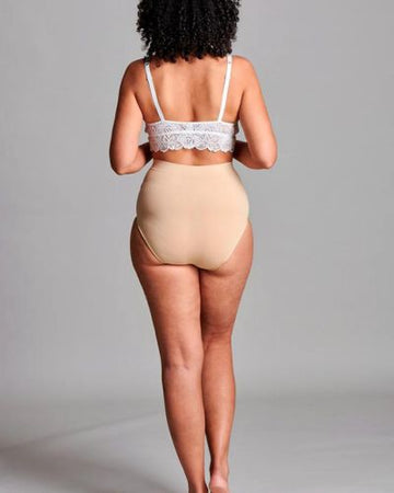 CUI Sous-vêtement féminin sans couture pour stomie – 1 pièce, TXXL/TXXXL, BEIGE - 0