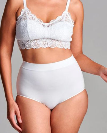 CUI Culotte de maintien sans couture pour femme, avec poche pour stomie – 1 unité, PETIT/MOYEN, BLANC