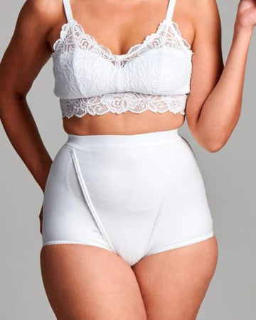 CUI Culotte de maintien ultra-légère pour femme pour stomie – 1 unité, 10, BLANC – GAUCHE