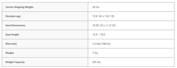 Drive Bath Shower Chair Deluxe Aluminum with Back- 1 each