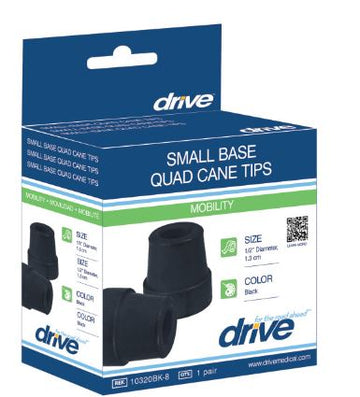 Embouts pour cannes tripodes Drive Small - 1 paire/boîte, 1/2" - 0