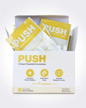 PUSH Collagène Dipeptide Concentré - Sachet - Ananas - 30 par Boîte
