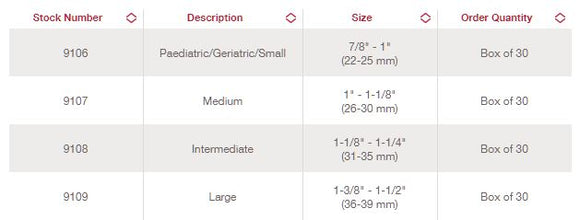 Hollister Male External Catheter Everyday Wear Latex Medium 26mm-30mm (1"-1 1/8") - 30 per Box