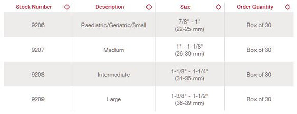 Hollister Male External Catheter Extended Wear Latex Small/Pediatric 22mm-25mm (7/8"-1") - 30 per Box