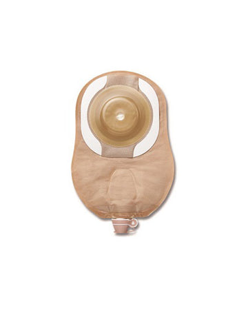 Poche d'urostomie Hollister Premier 1 pièce CeraPlus Convexe Souple - 5 par boîte, 19MM (3/4"), BEIGE AVEC FENÊTRE D'INSPECTION - 23CM (9")