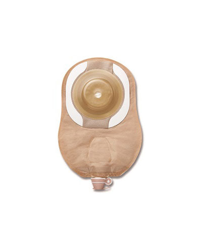 Hollister Premier 1-Piece Urostomy Pouch CeraPlus Soft Convex - 5 per box, 19MM (3/4"), BEIGE W/VEIWING OPTION - 23CM (9")