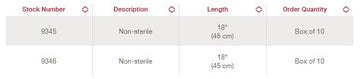 Prolongateur Hollister de 45 cm - Stérile - 1 unité - 0