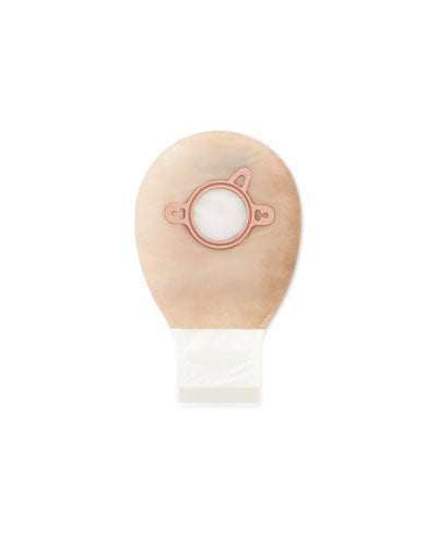 Hollister New Image 2-Piece Drainable Pouch with Clamp Closure Beige - 10 per Box, RED - 57MM, 23CM (9") - NO FILTER